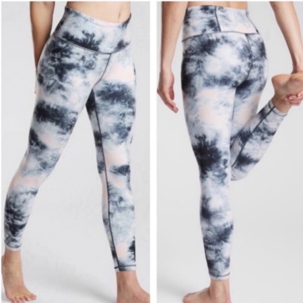Athleta Elation 7/8 Ice Tye Dye Tights